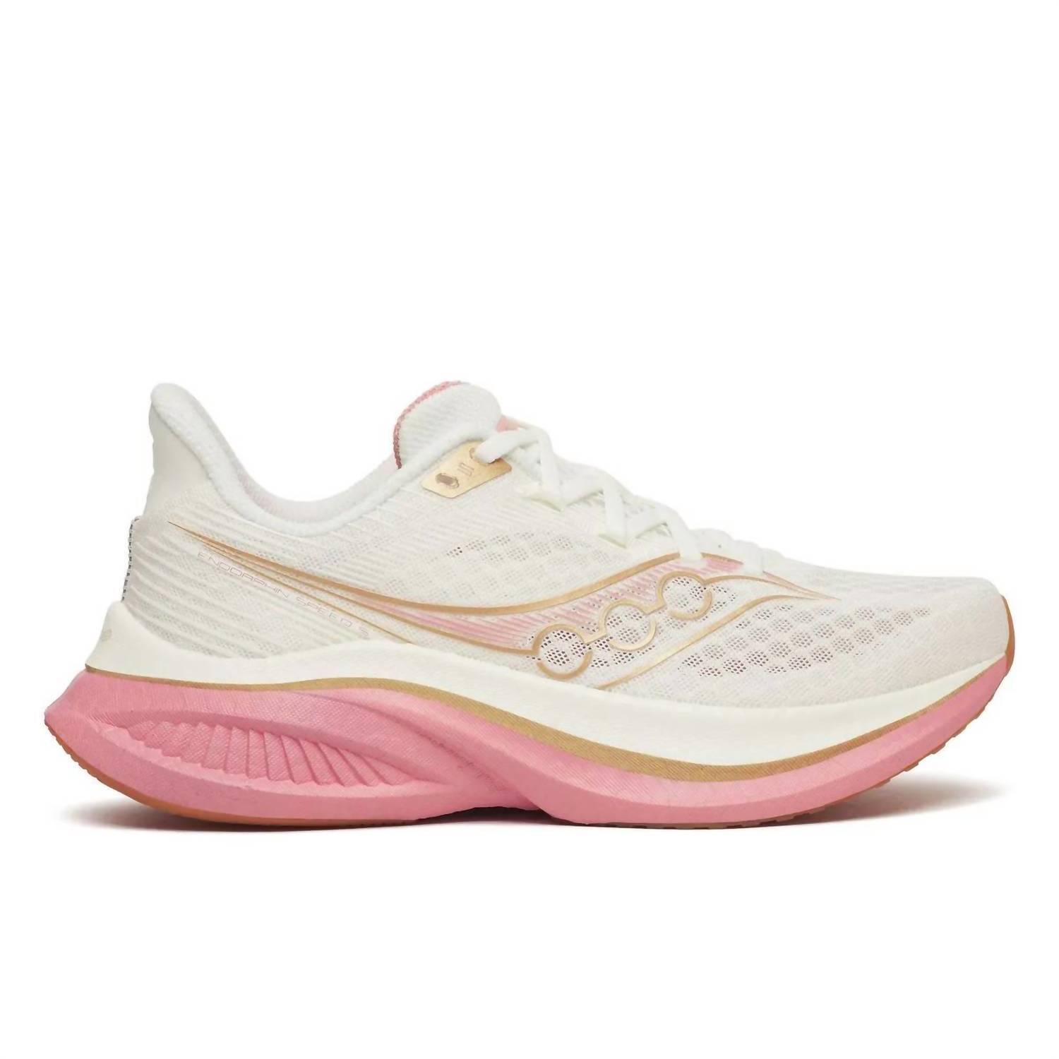 New Saucony Women's Endorphin Speed 5 Running Shoes In Ivory/Mauve